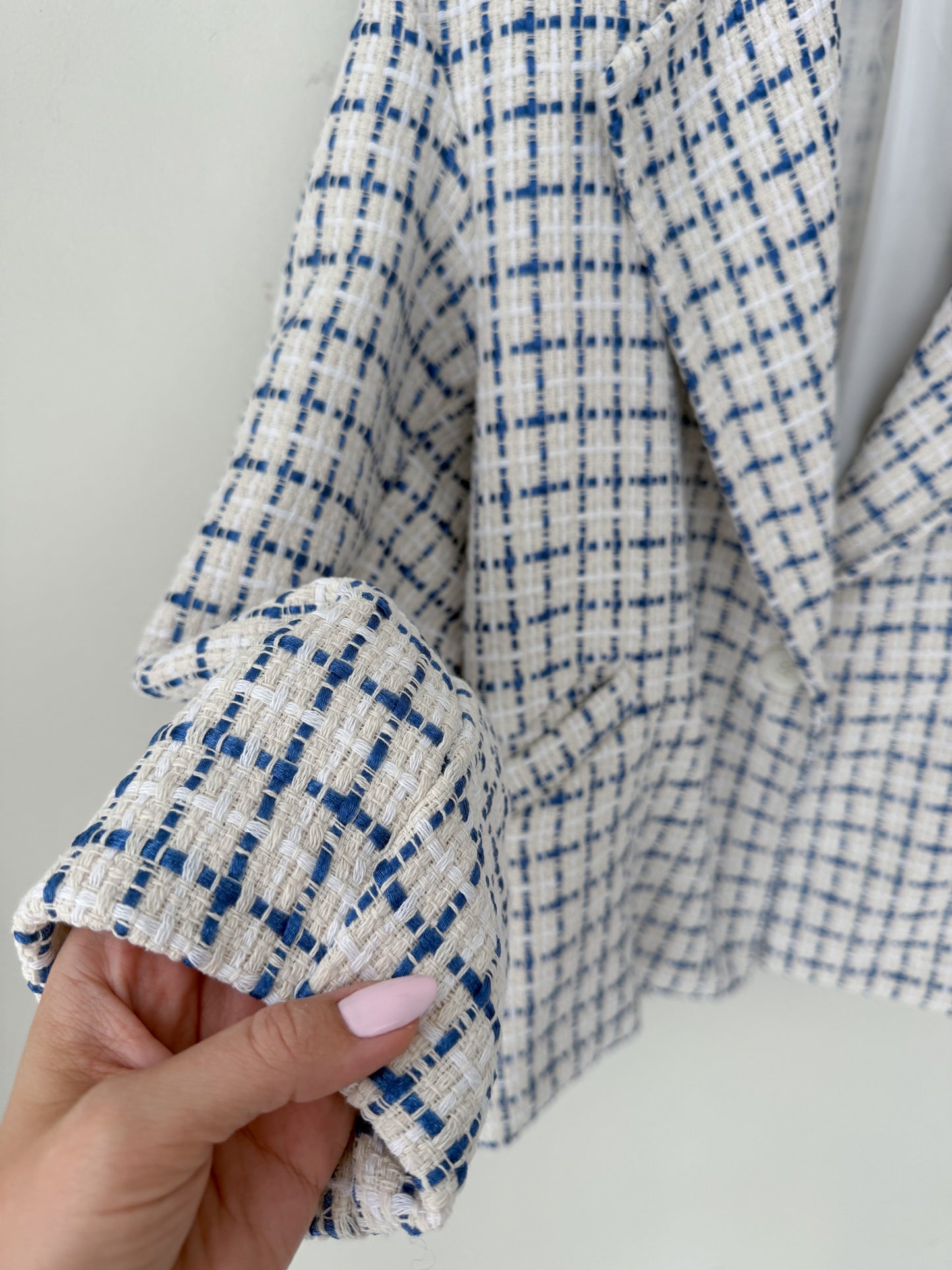 Σακάκι CAROL off white/blue