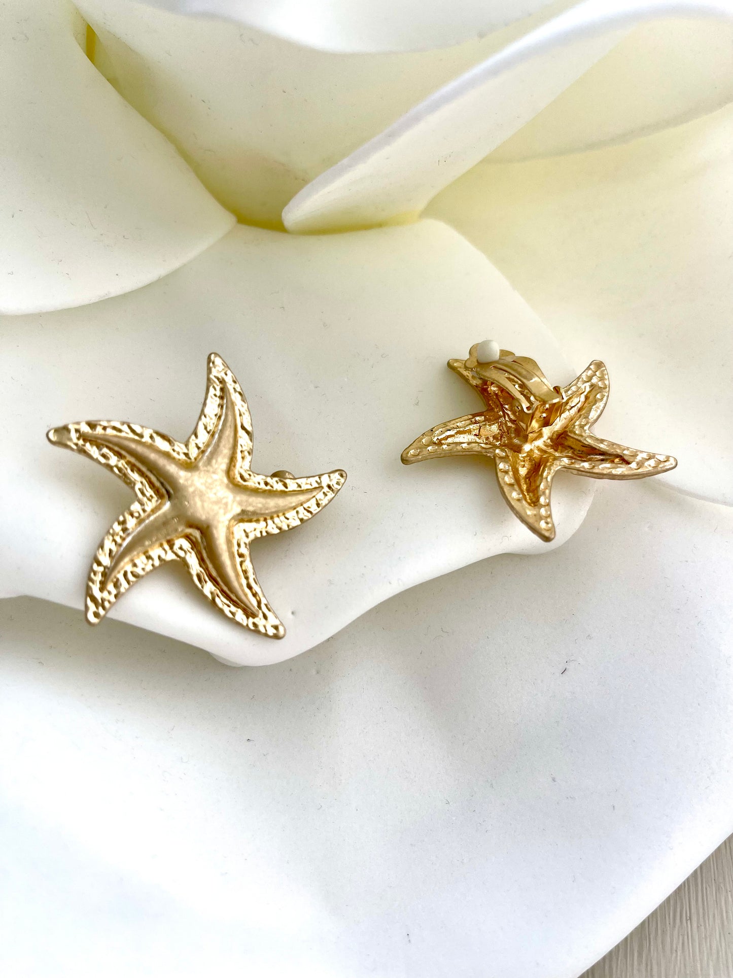 Σκουλαρίκια κλιπς STARFISH gold