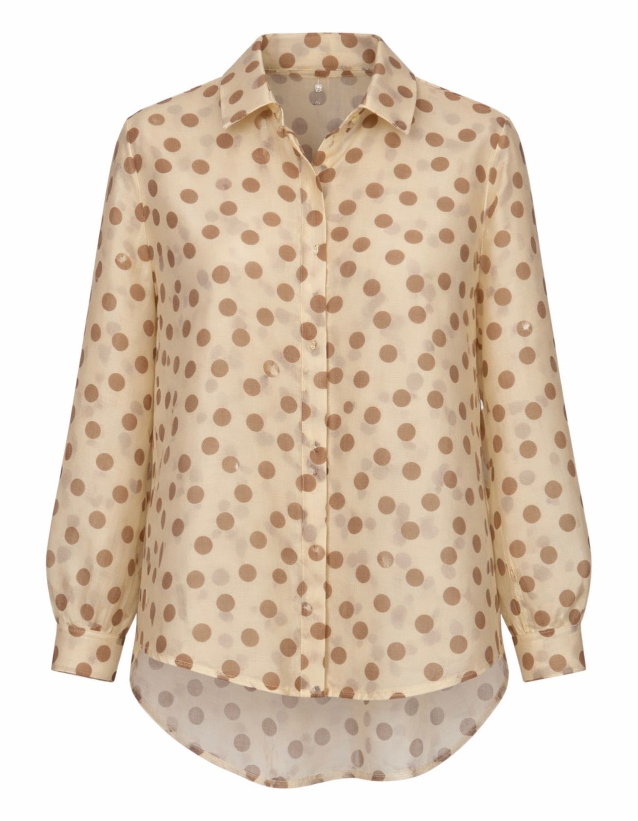 Πουκάμισο PAULINA butter yellow/brown