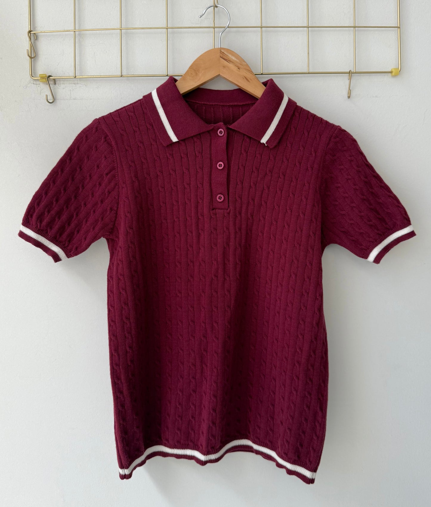 Μπλούζα πλέκτη MEGGY burgundy