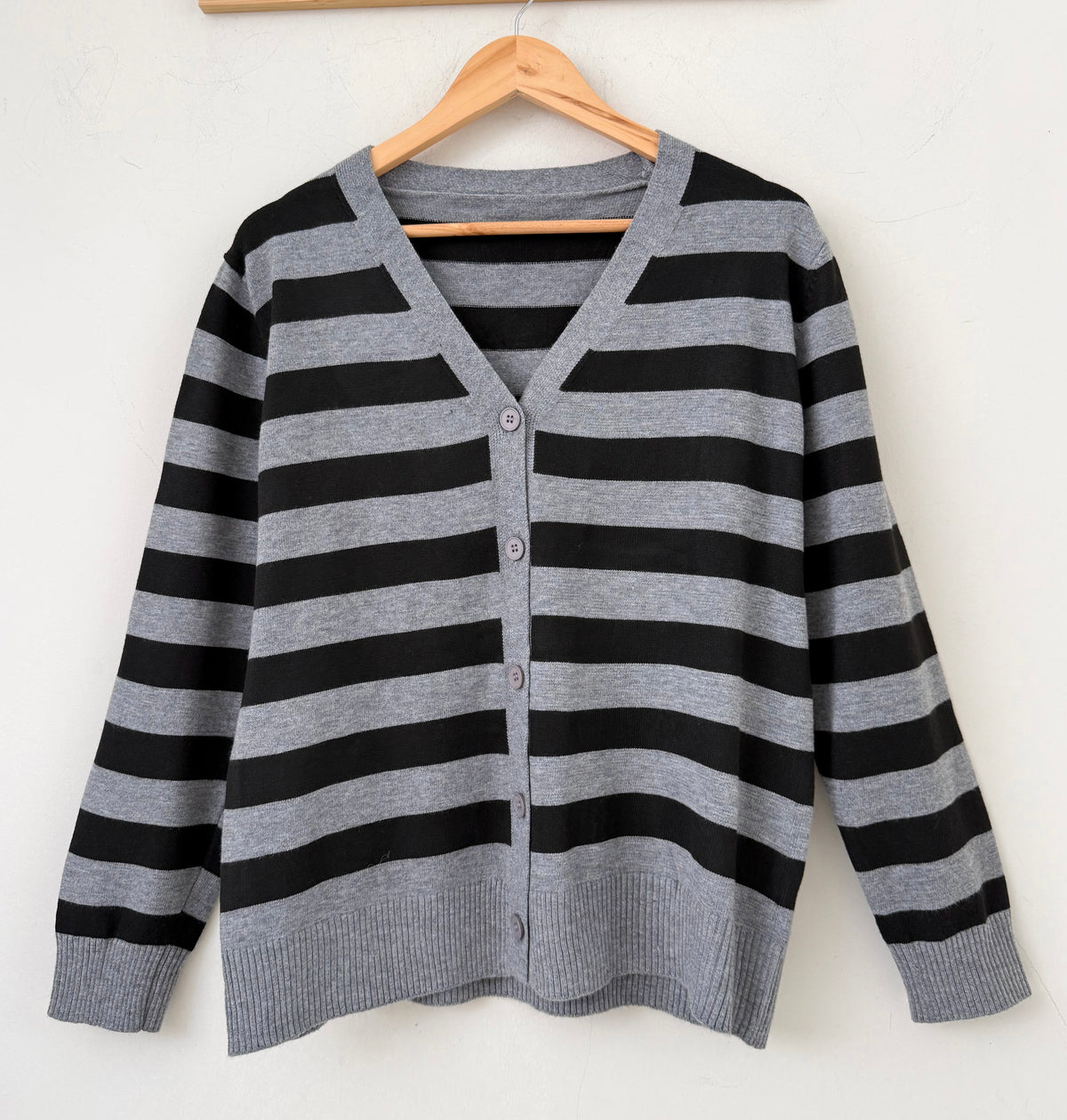 Ζακέτα ριγέ CANALI grey/black