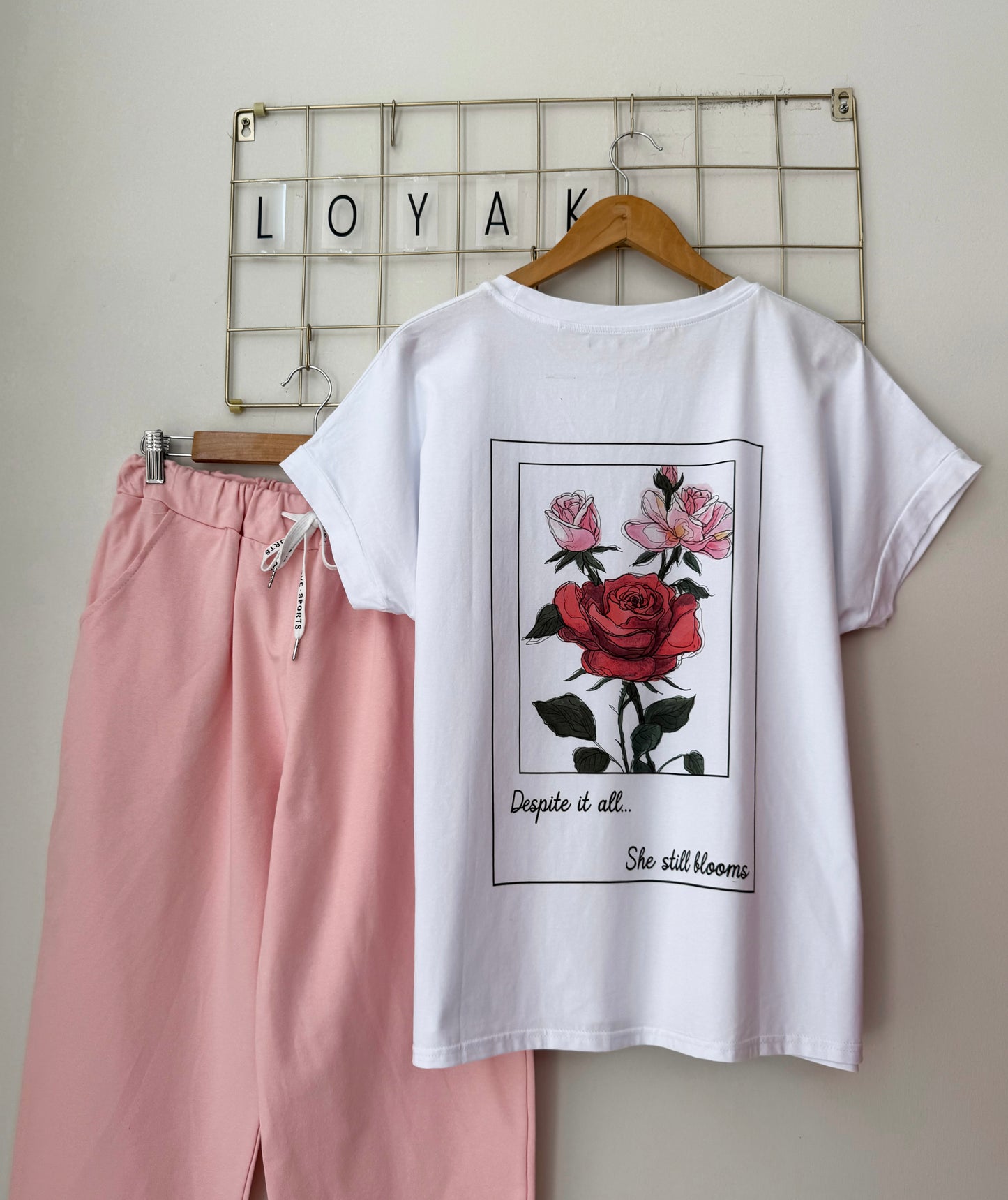 Σετ FLOWERS pink
