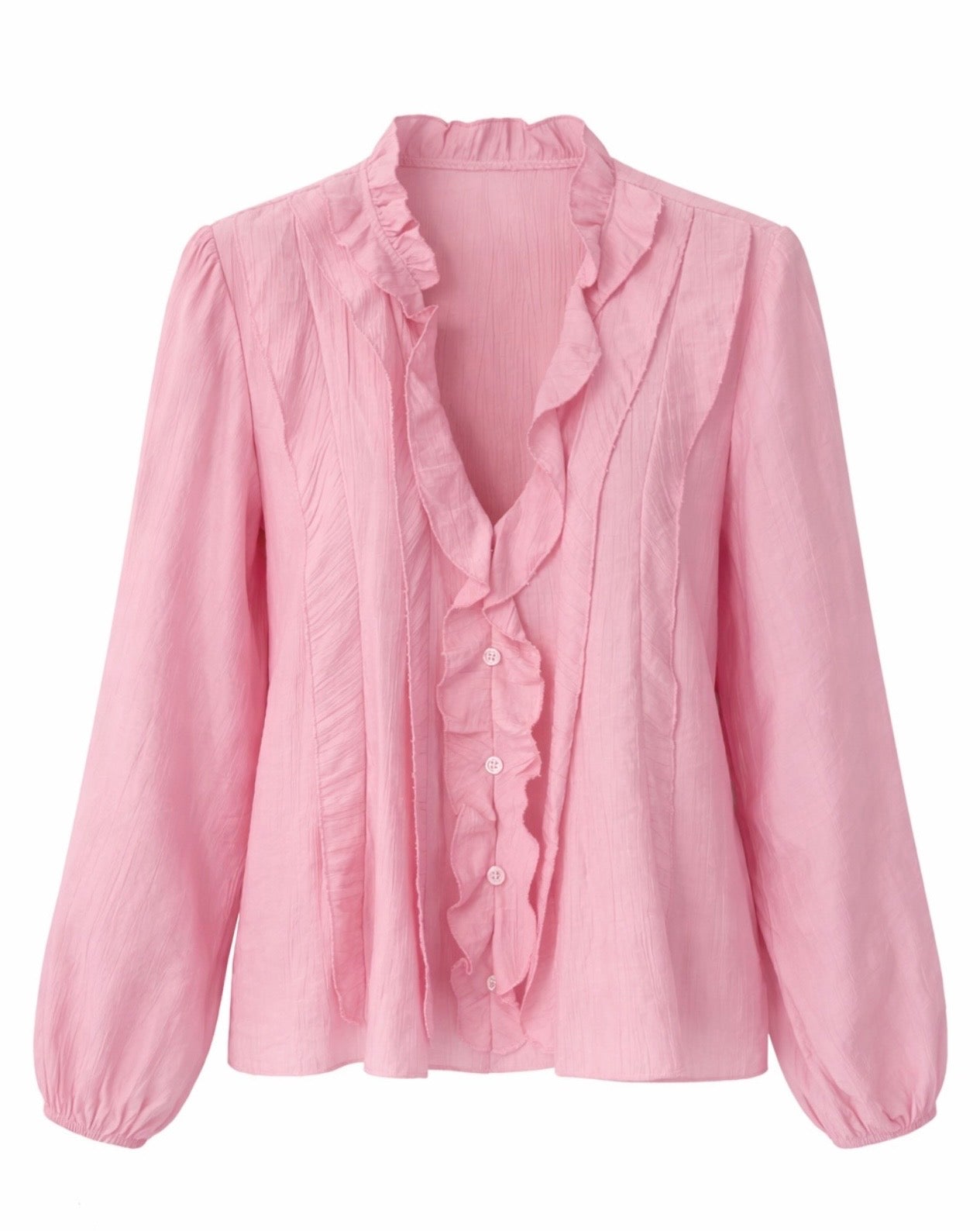 Μπλούζα με βολάν ADRIA pink