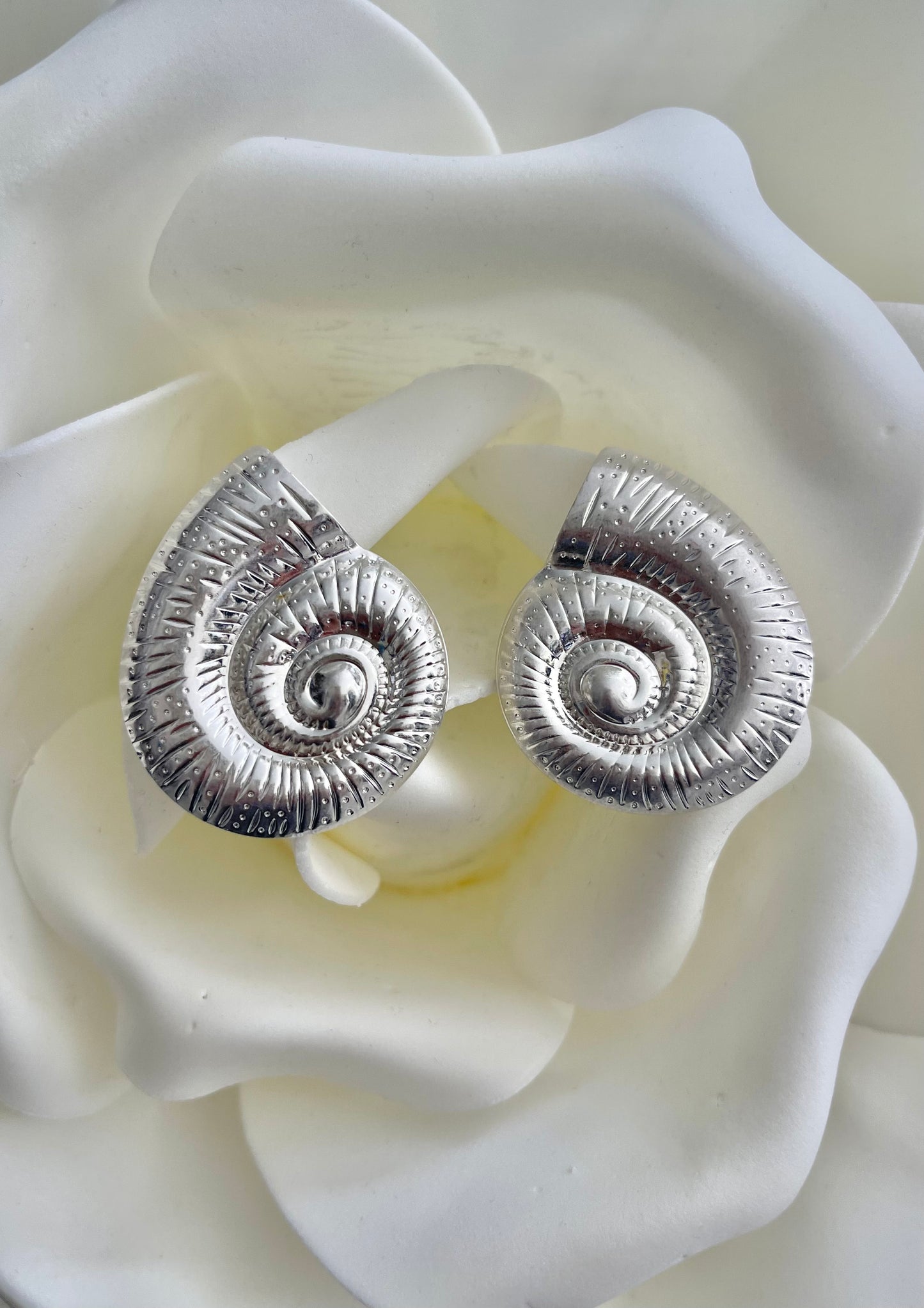 Σκουλαρίκια SNAIL silver