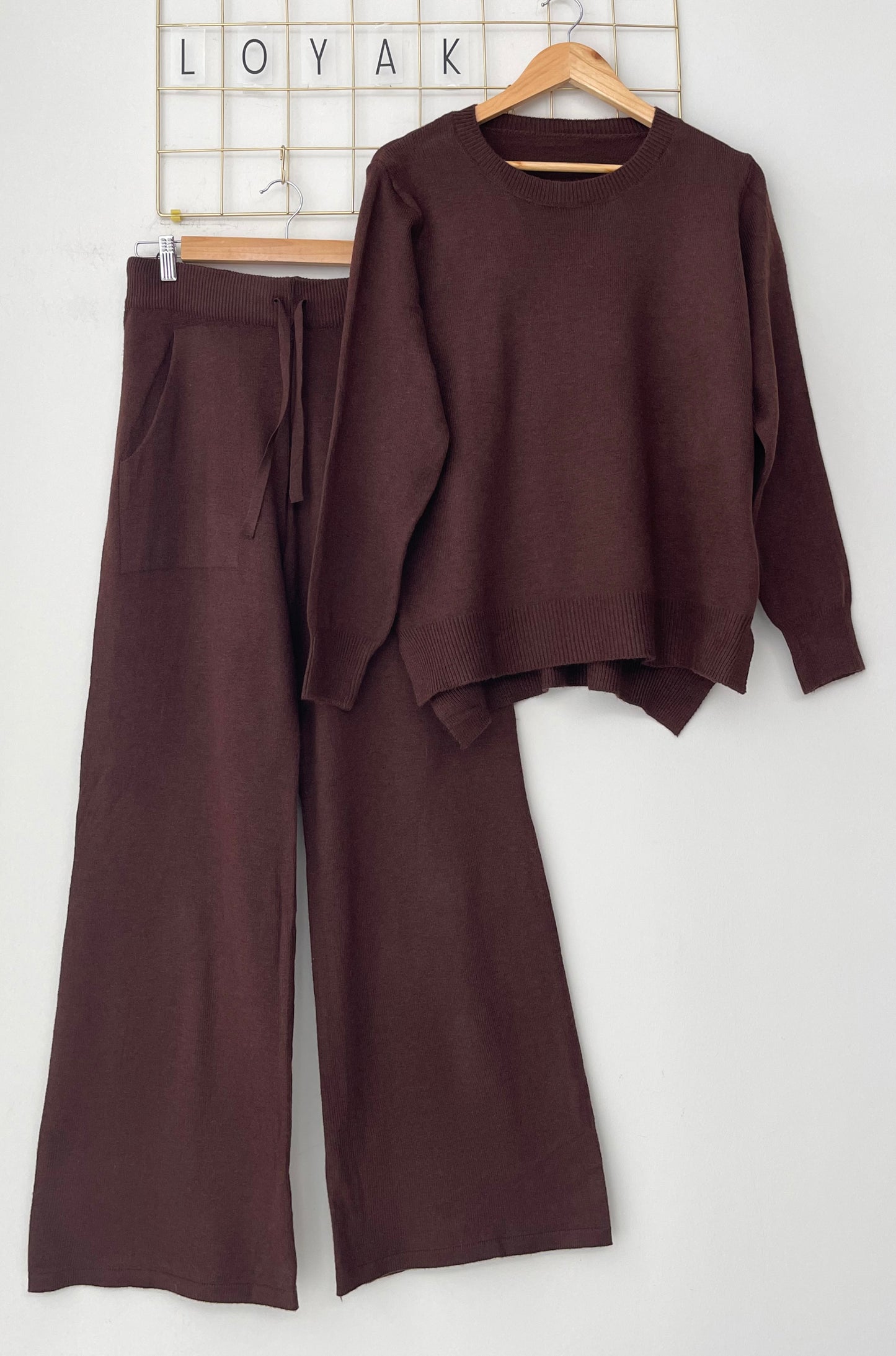 Set πλεκτό DERBY brown