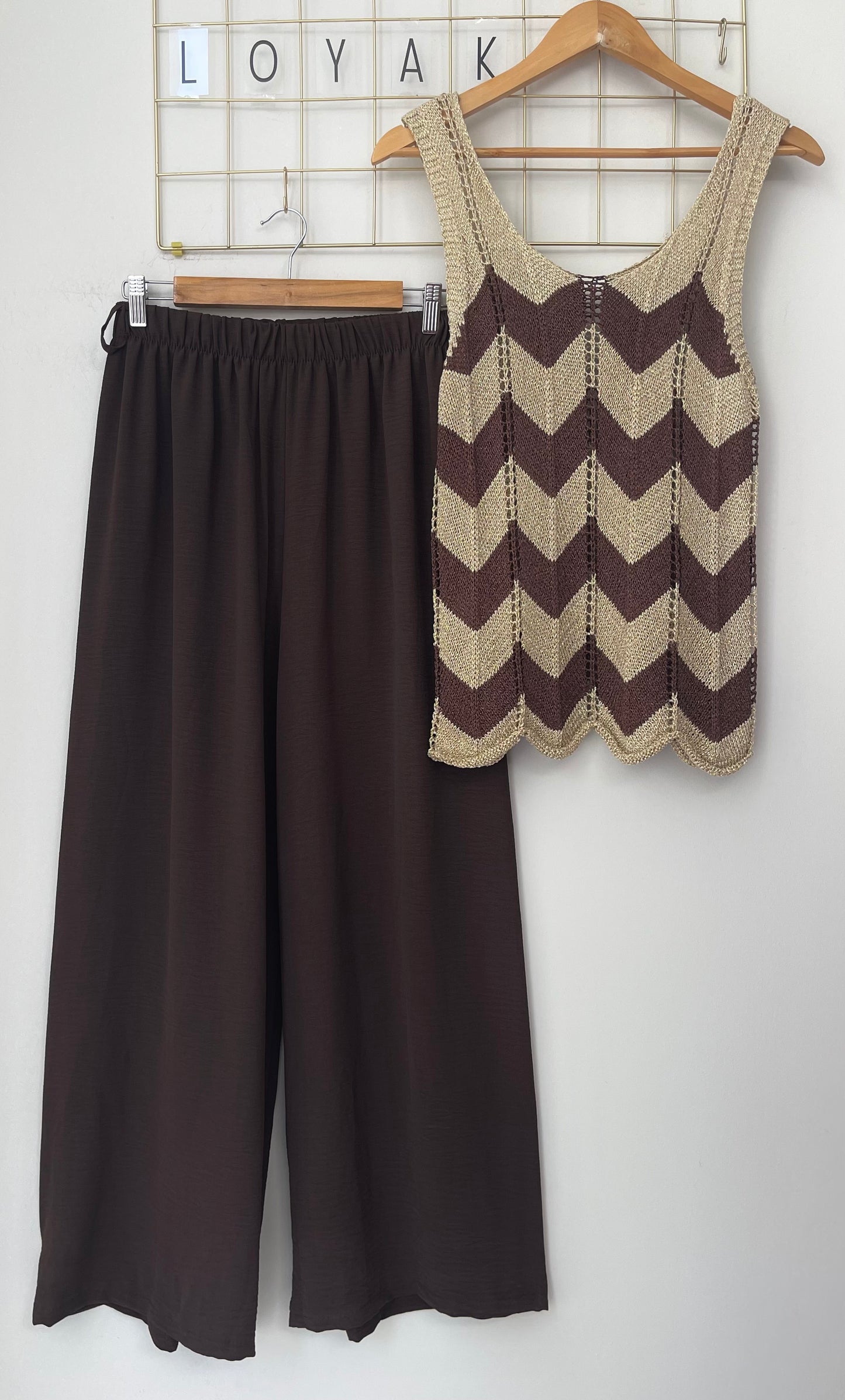 Σετ COCOA brown/gold