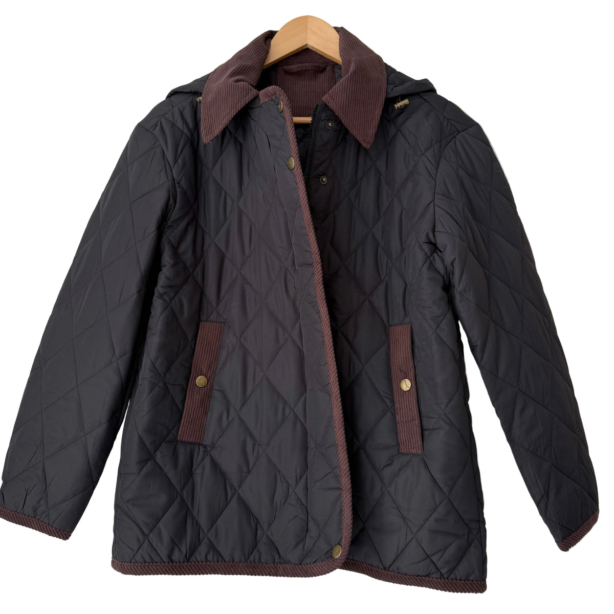 Μπουφάν καπιτονέ black/brown