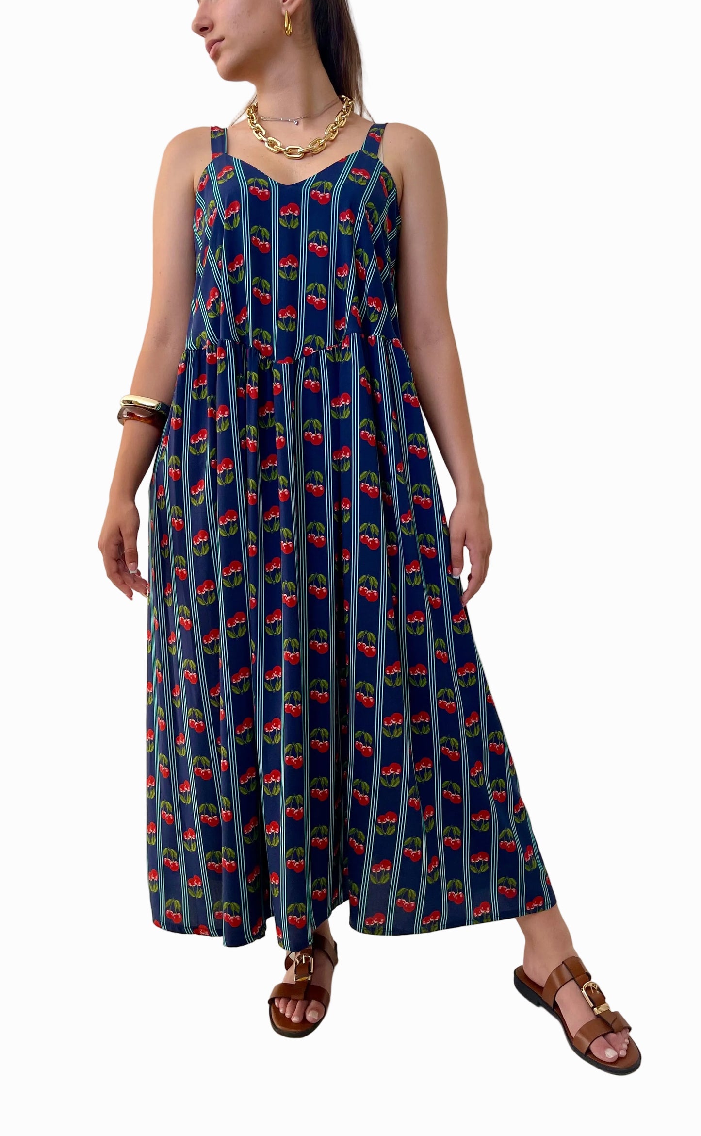 Φόρεμα CHERRIES navy blue