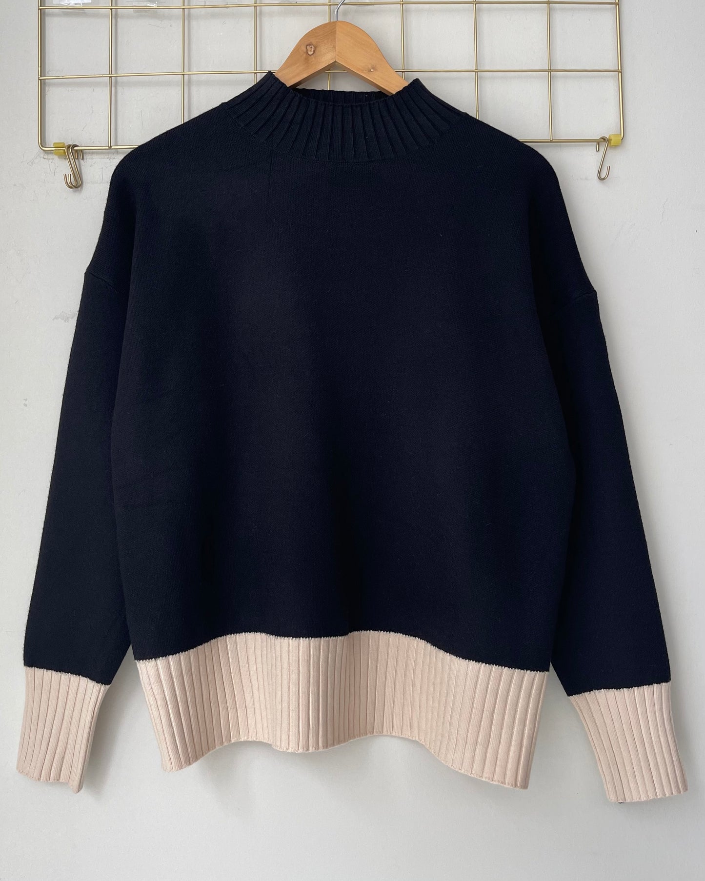 Μπλούζα ALESSANDRA black/beige