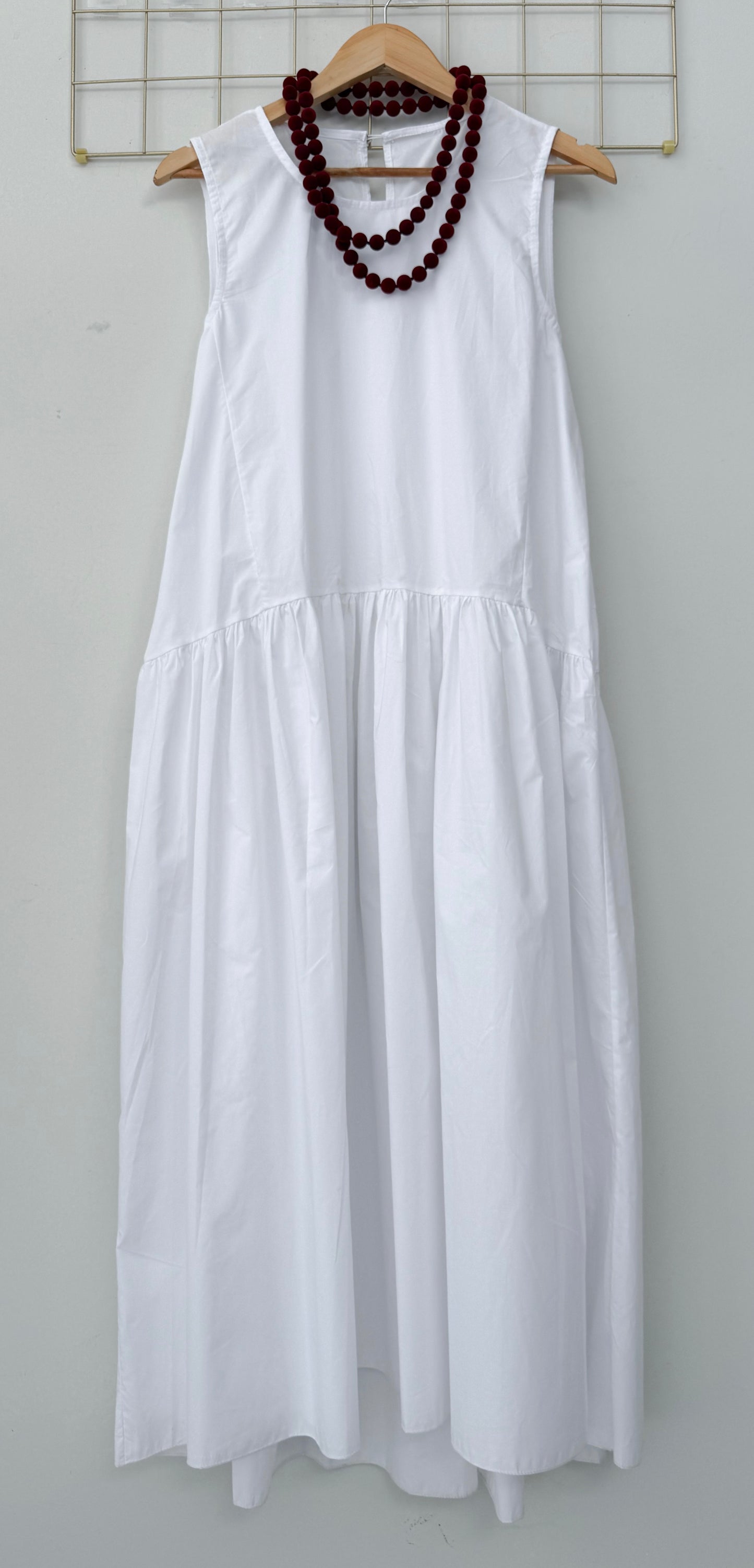 Φόρεμα ποπλίνα SIA white