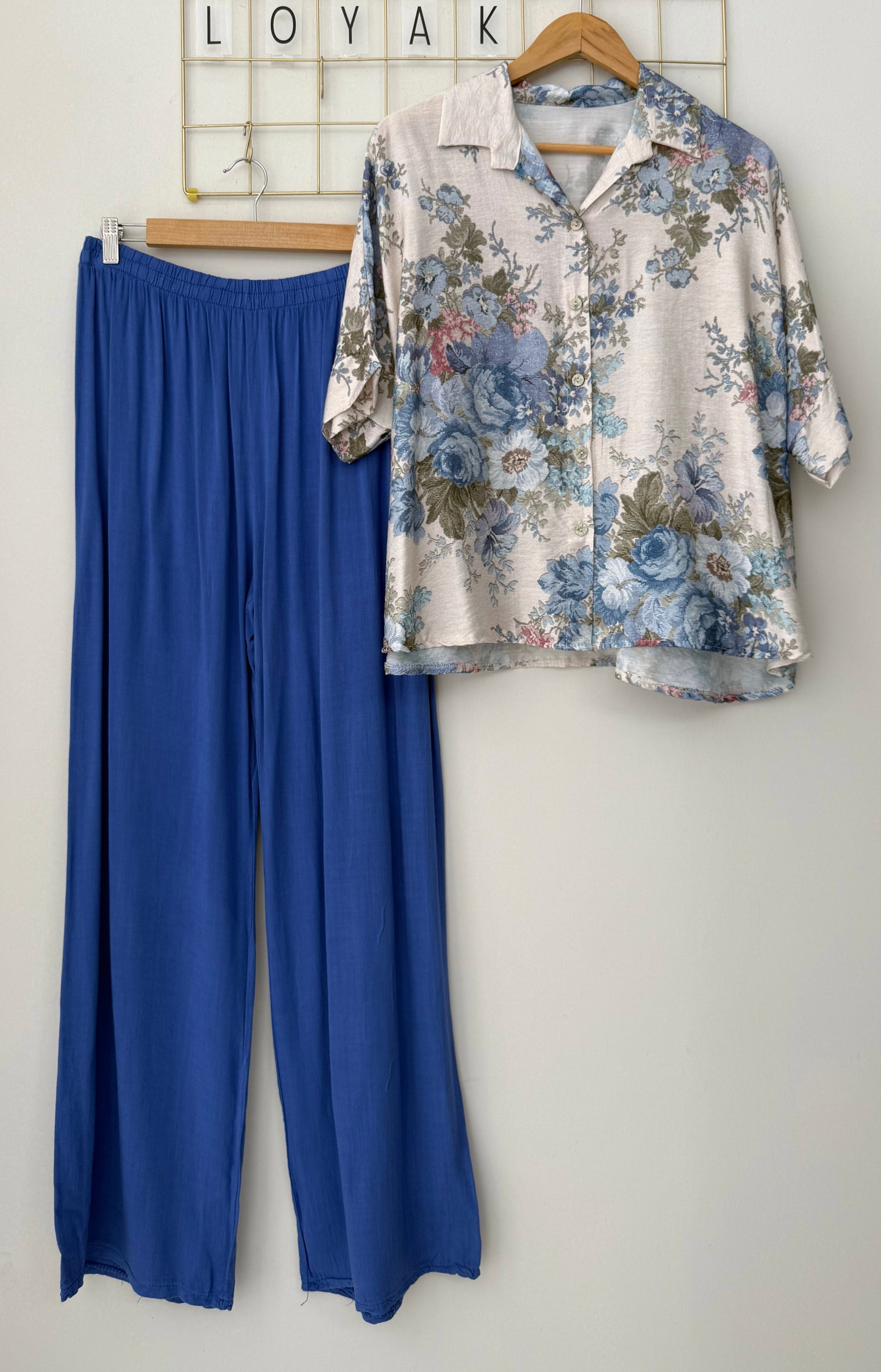 Set BOTANIC light blue