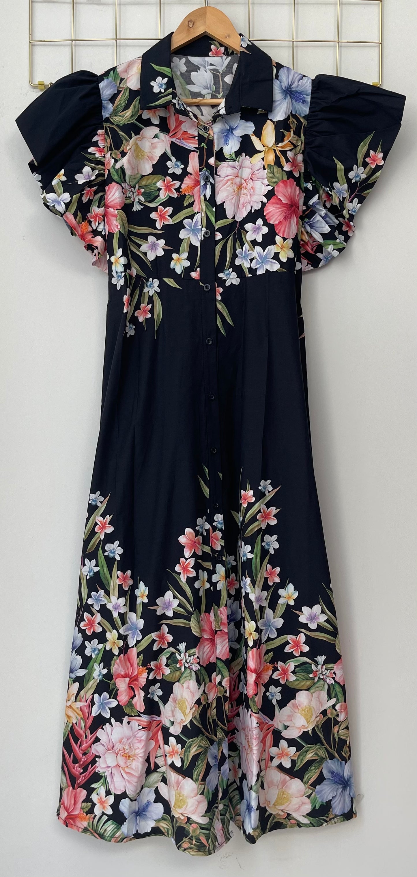 Φόρεμα HIBISCUS multi/black