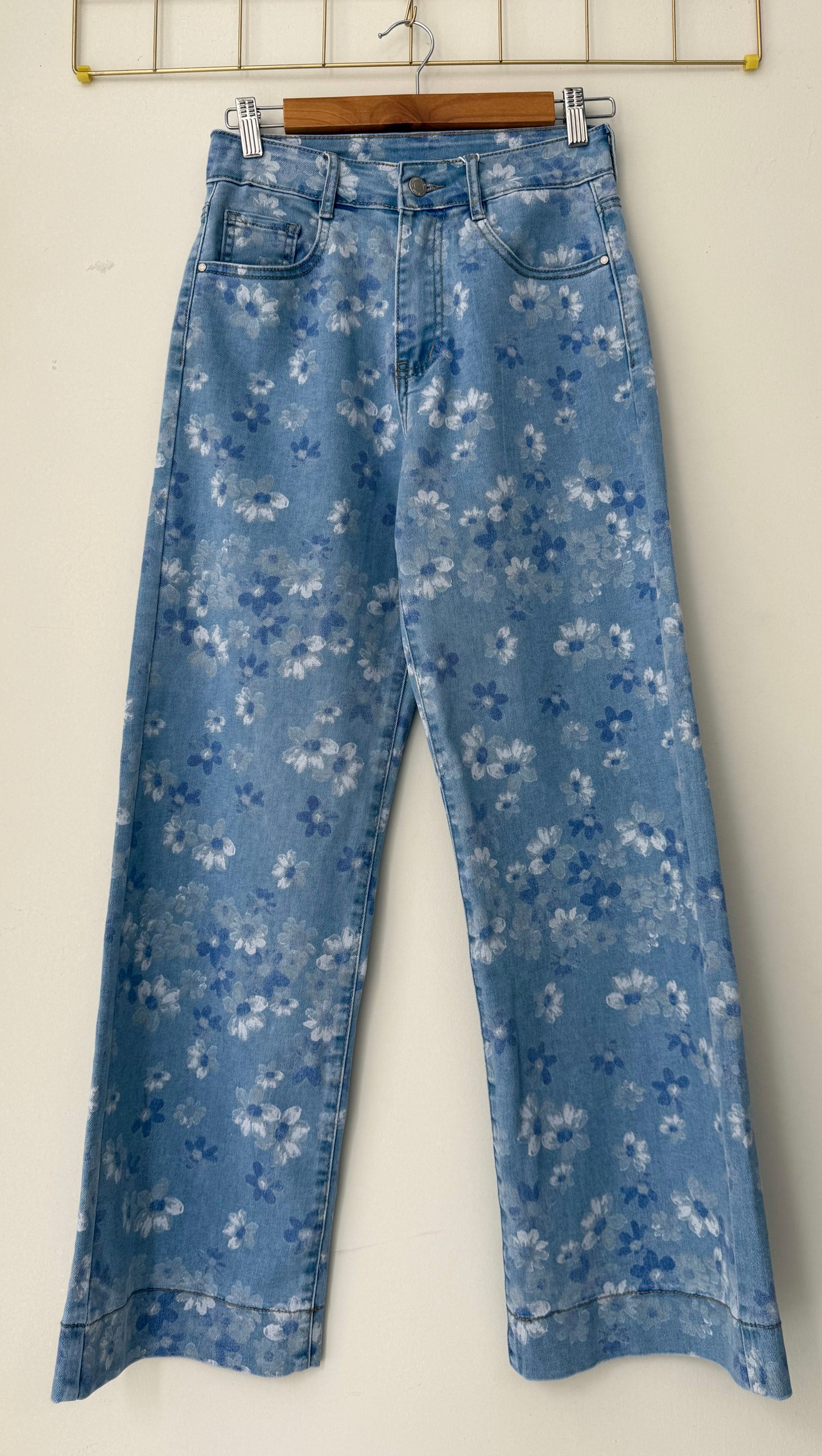 Παντελόνι Jean FLOWER blue