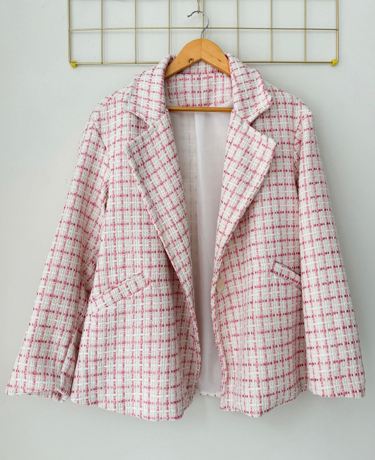 Σακάκι CAROL off white/pink