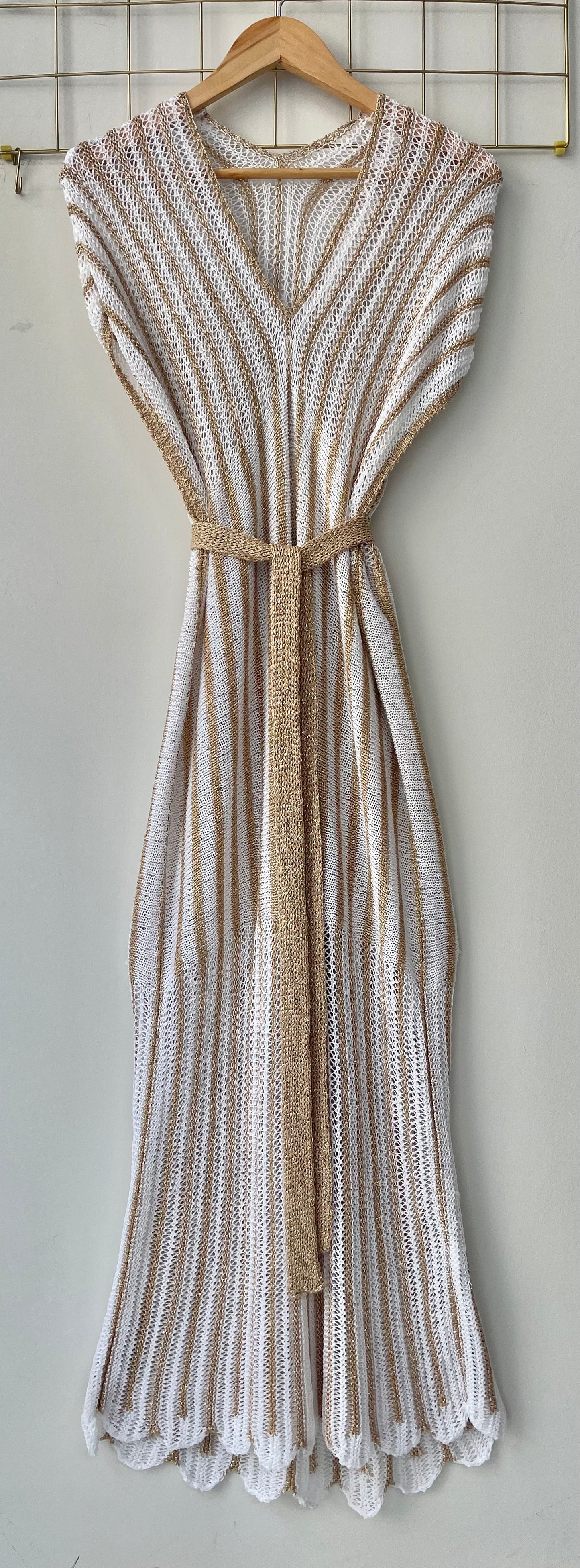 Φόρεμα LUXOR white/gold