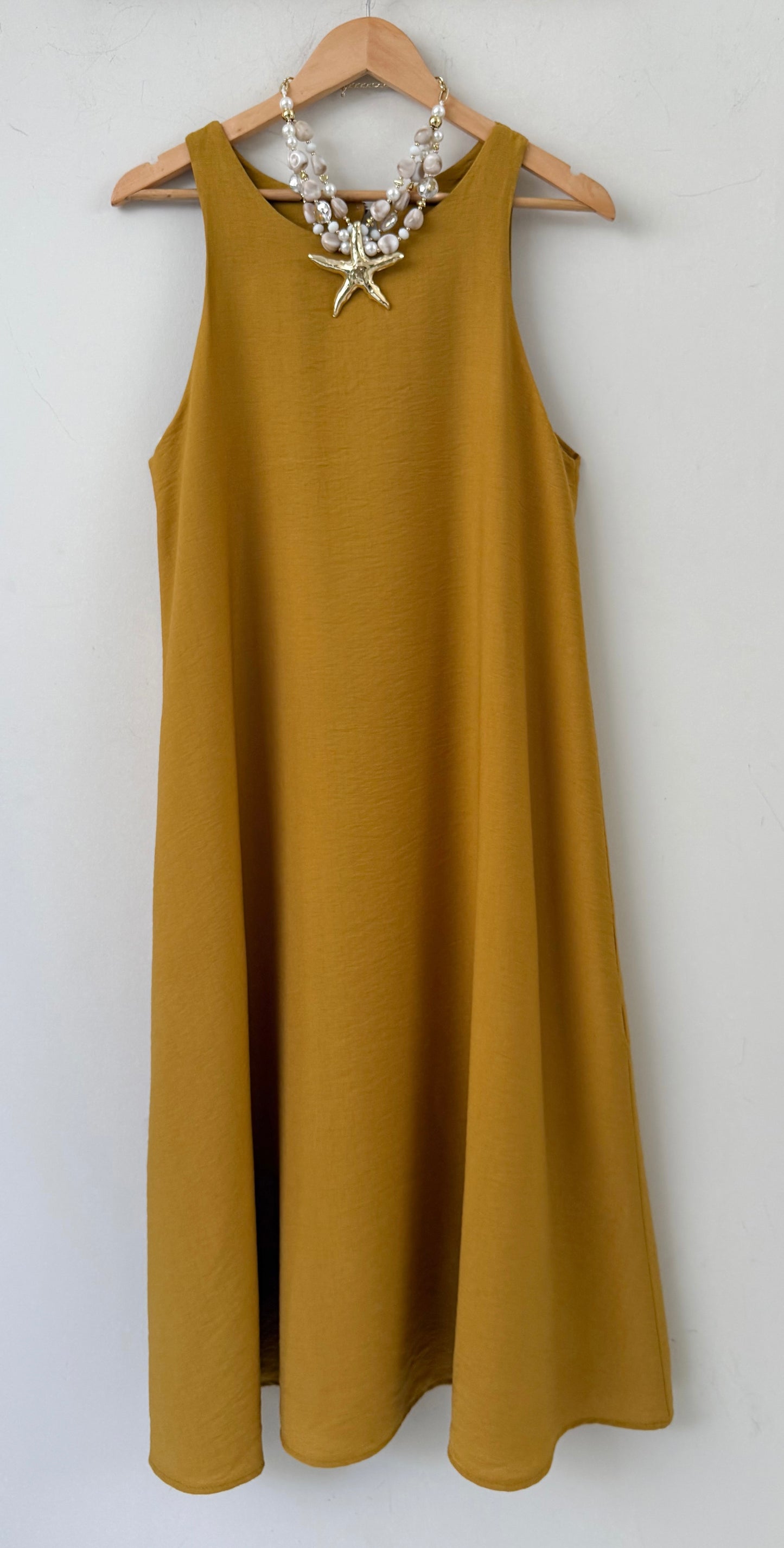 Φόρεμα midi SANIA yellow