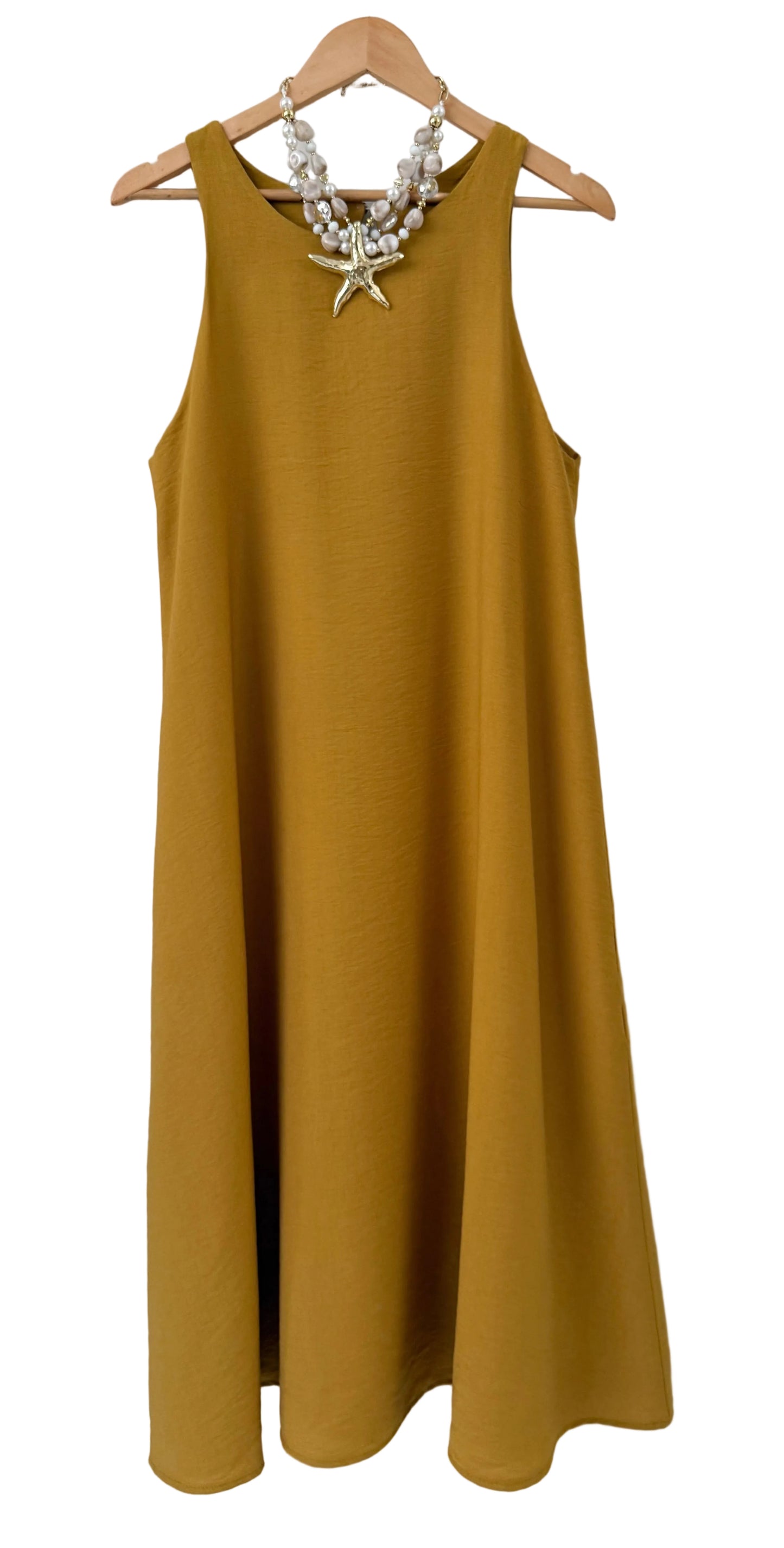 Φόρεμα midi SANIA yellow