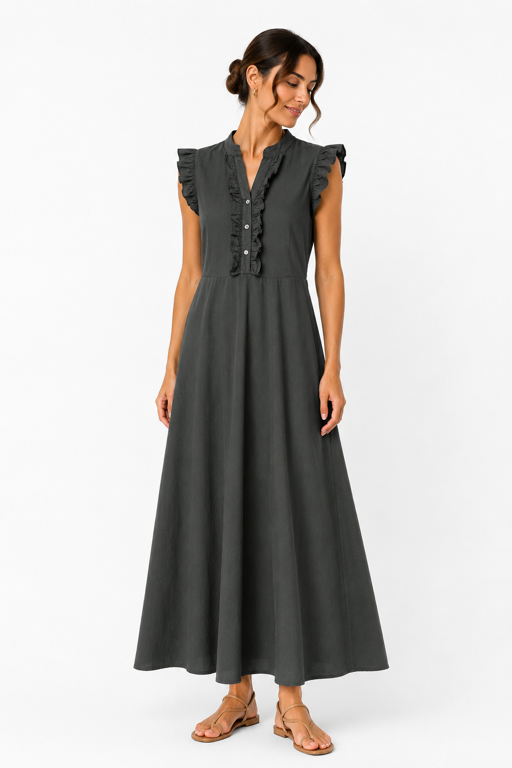 Φόρεμα midi ALICE khaki
