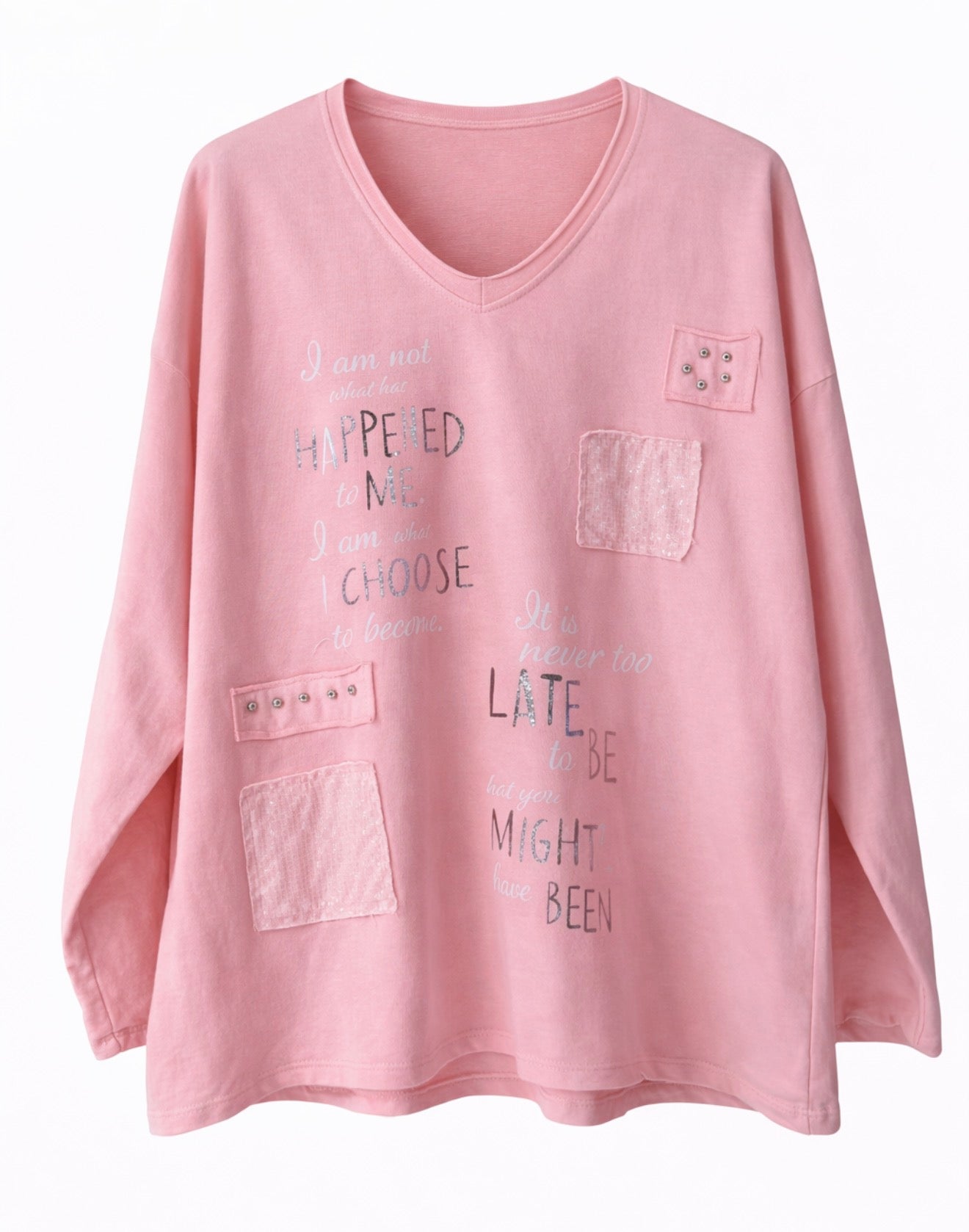 Μπλουζα βαμβάκι HAPPEN pink