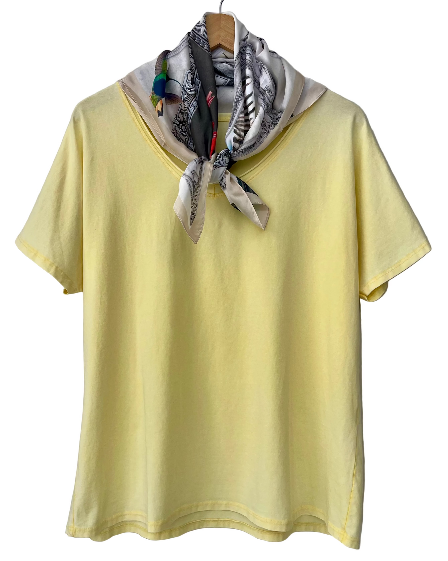 Μπλούζα με φουλάρι DASTIA yellow