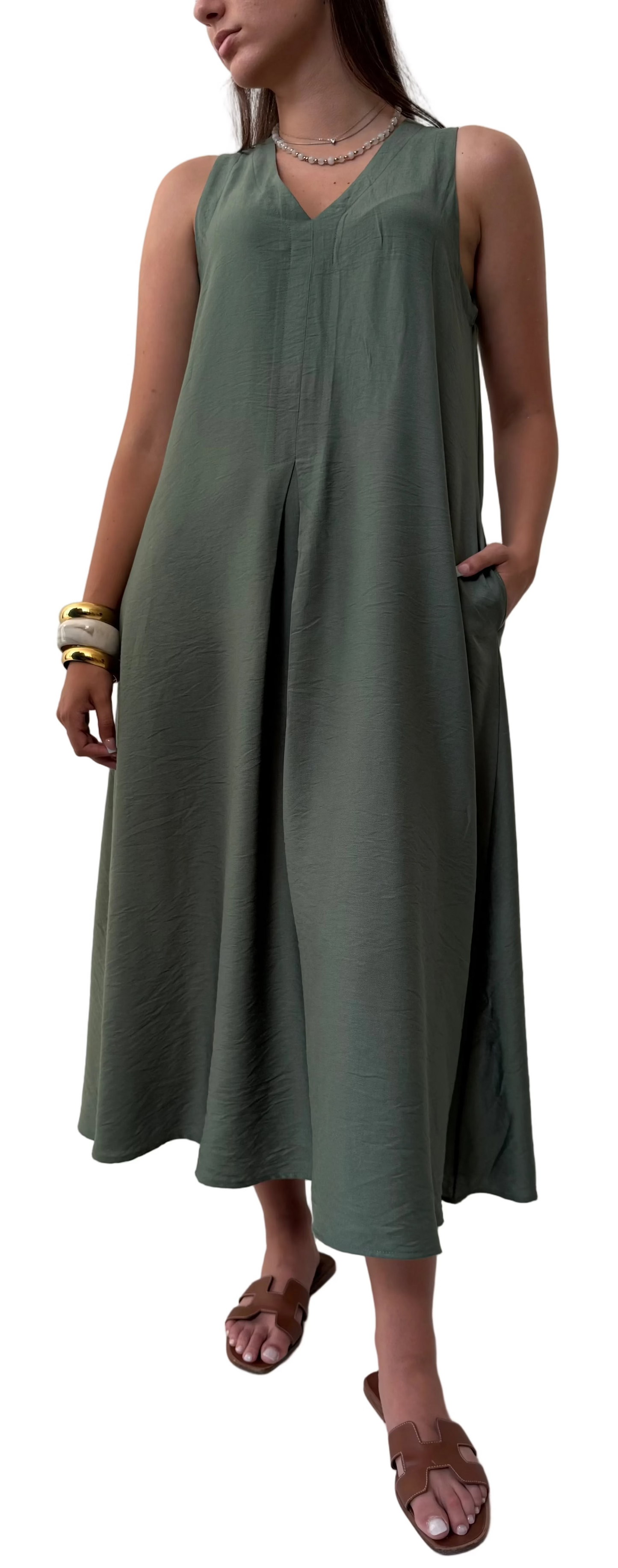Φόρεμα LUISA olive