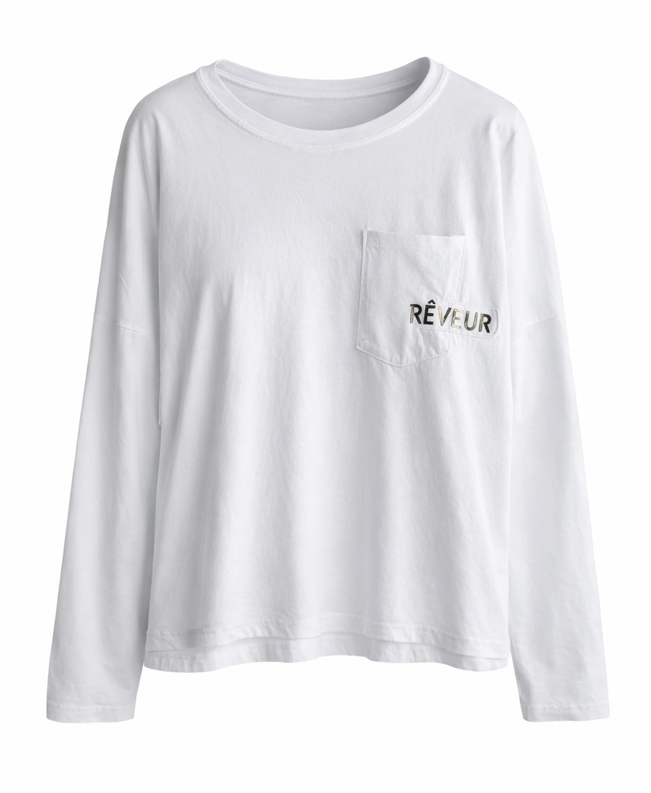 Μπλουζα βαμβάκι REVEUR white