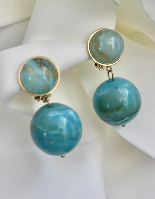 Σκουλαρίκια URANUS turquoise
