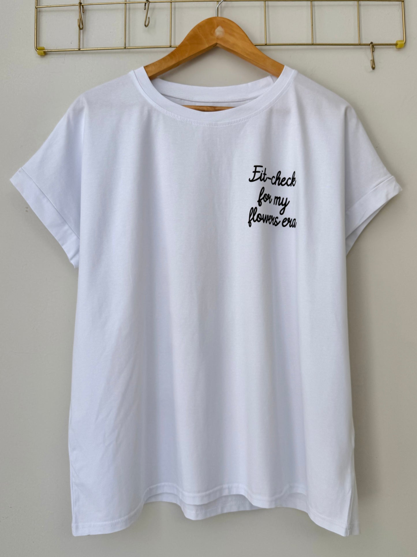 T-shirt FLOWERS white