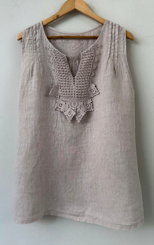 Μπλούζα 100% λινο ERITIA beige