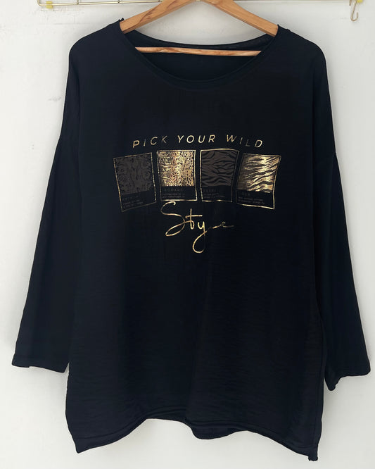 Μπλούζα WILD black