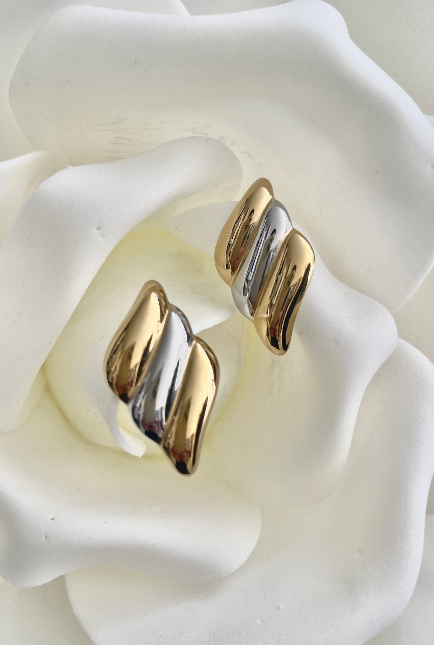 Σκουλαρίκια MARSHMALLOW gold/silver