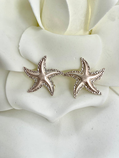 Σκουλαρίκια κλιπς STARFISH platinum
