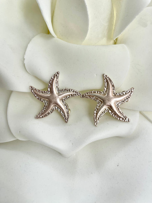 Σκουλαρίκια κλιπς STARFISH platinum