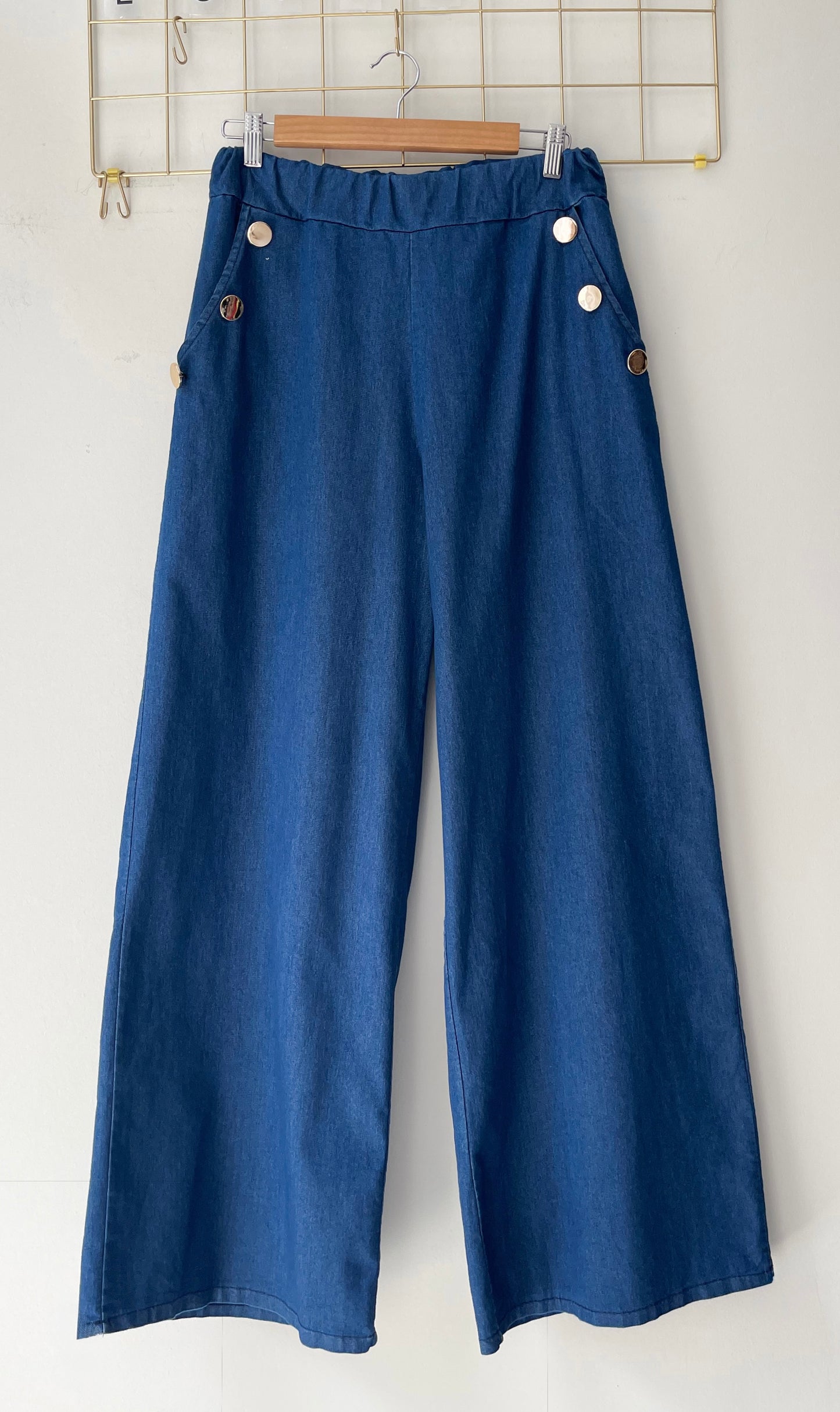 Παντελόνι Jean με κουμπιά light blue