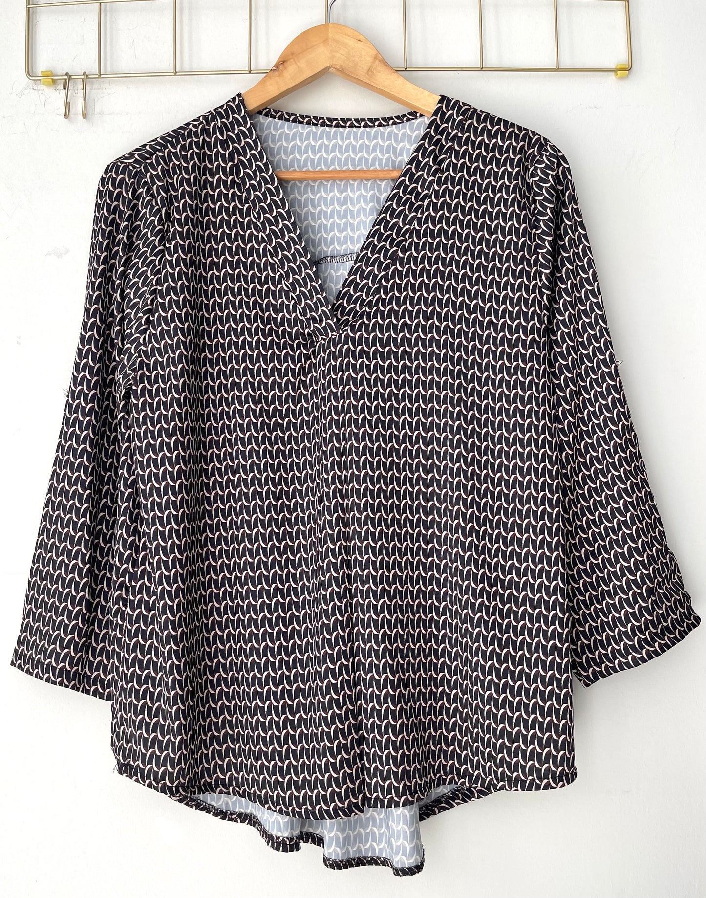 Μπλούζα TABITHA black/brown