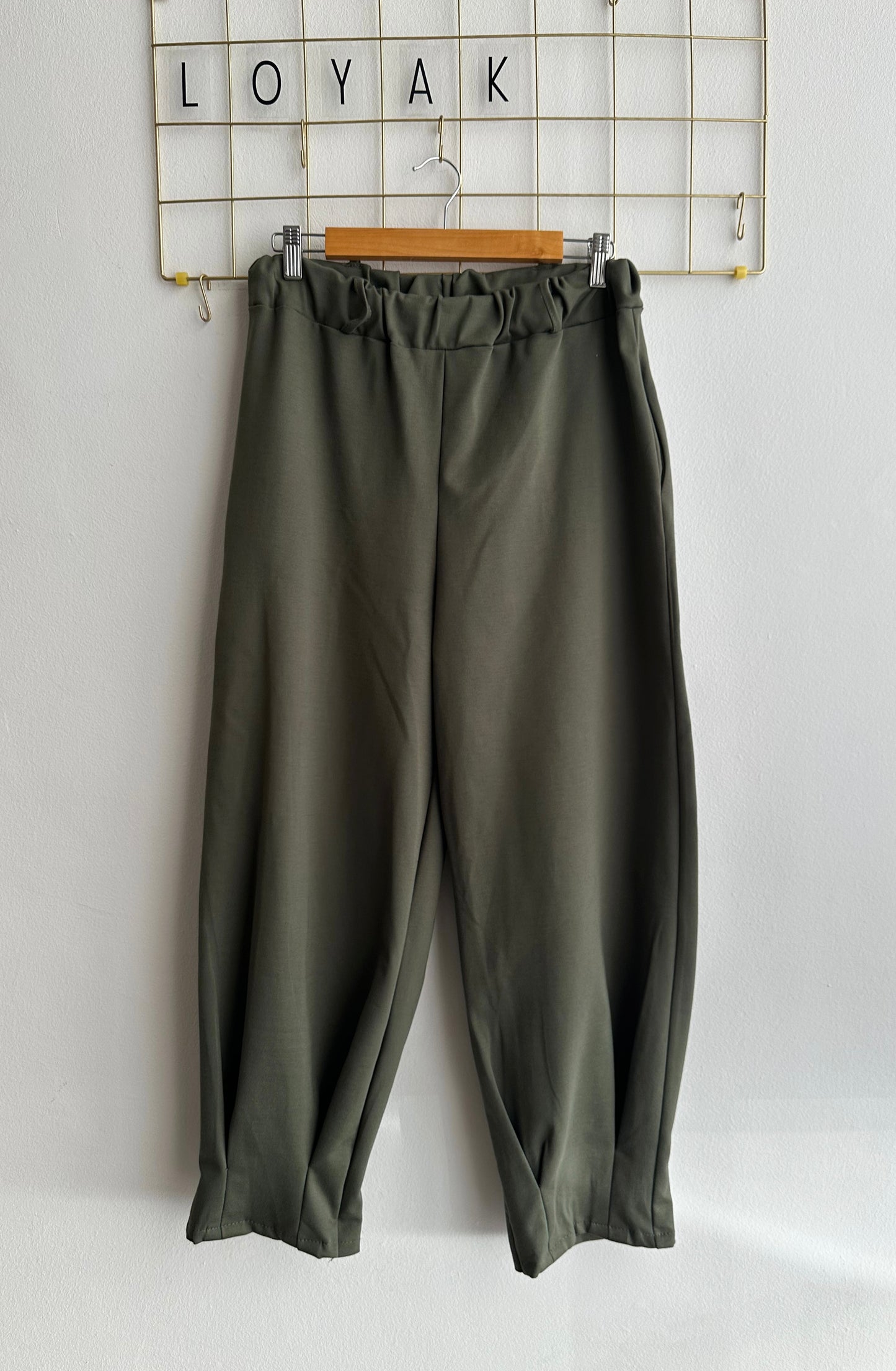 Παντελόνι ψηλομεσο loose PARK khaki