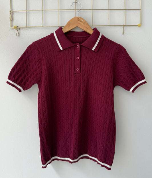 Μπλούζα πλέκτη  MEGGY burgundy