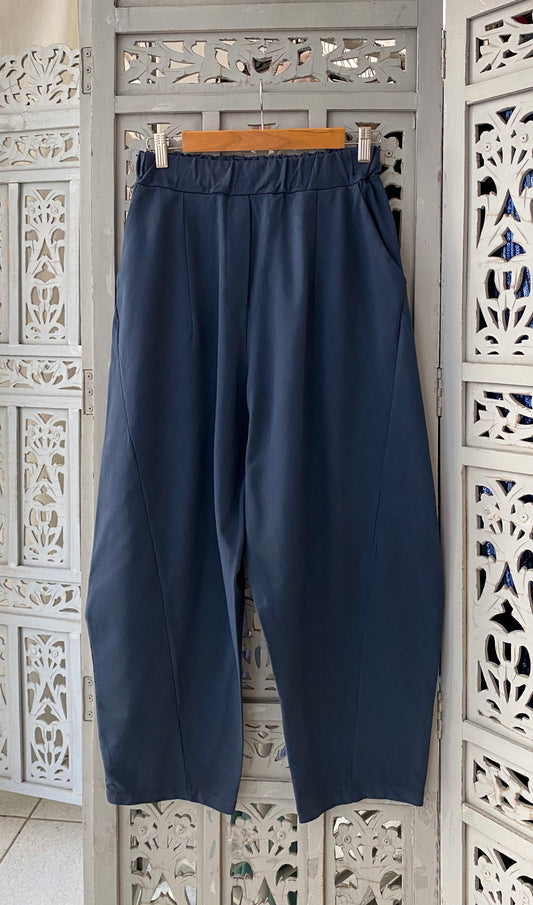 Παντελόνι με τσέπες βαμβάκι navy blue