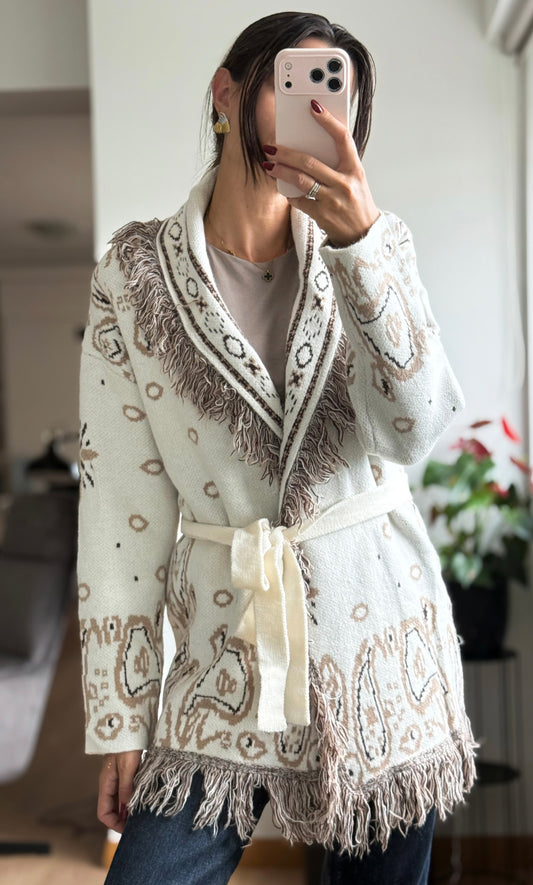 Ζακέτα PAISLEY BANDANA ecru