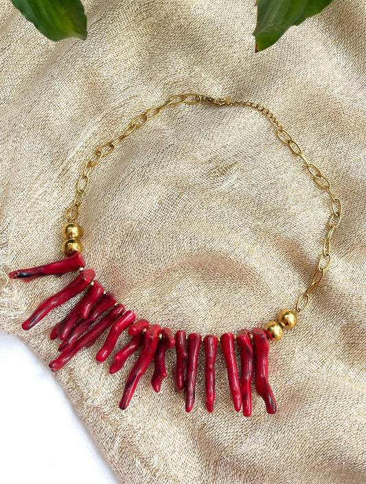 Κολιέ DAZZLING red