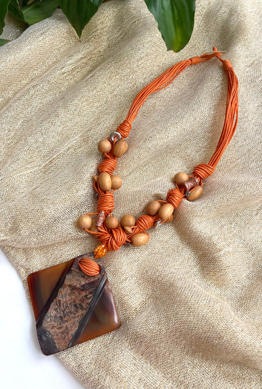 Κολιέ MASALA orange