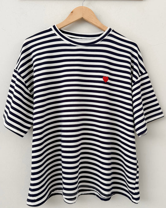 Μπλούζα HEARTY navy blue
