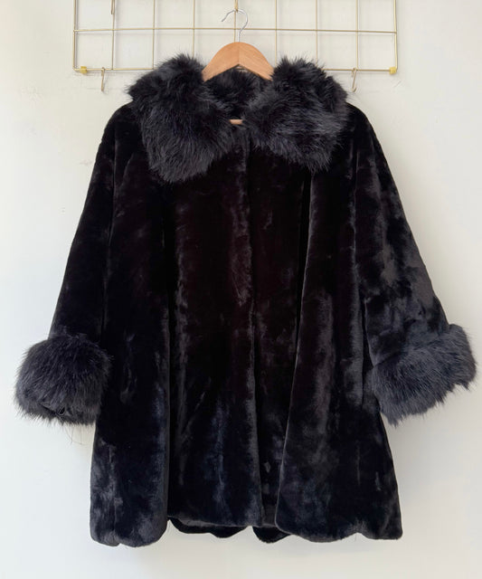 Γούνα eco με τσέπες STARLIGHT black