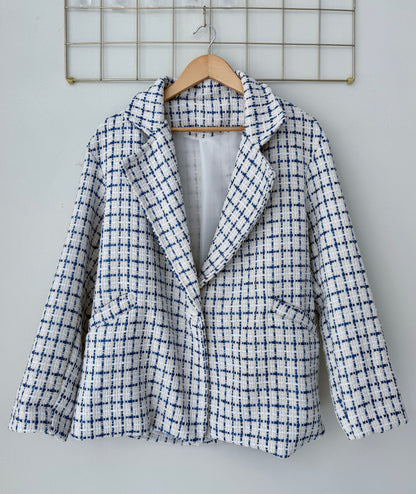 Σακάκι CAROL off white/blue