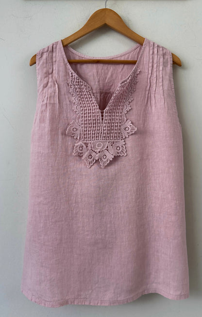 Μπλούζα 100% λινο ERITIA pink