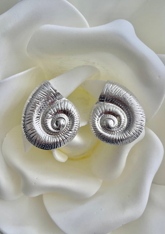 Σκουλαρίκια SNAIL silver