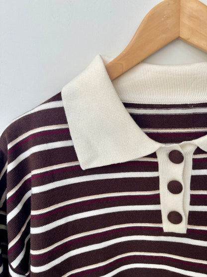 Μπλούζα πλεκτή COLLEGE brown