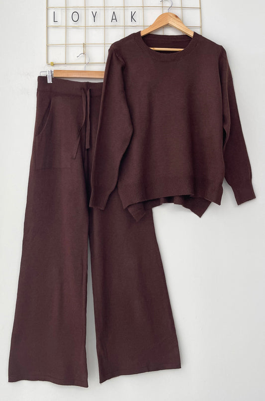 Set πλεκτό DERBY brown