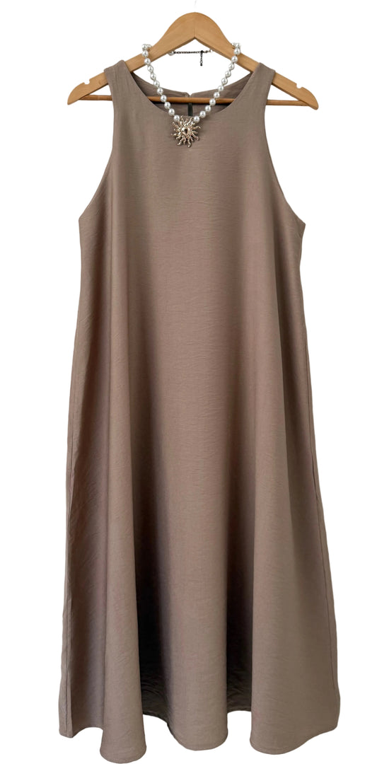 Φόρεμα midi SANIA mocha