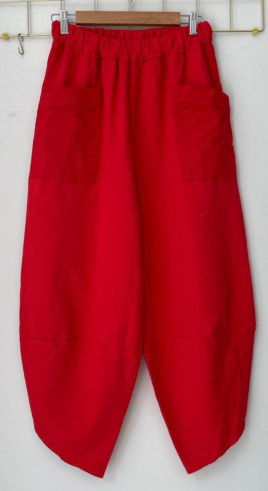 Παντελόνι με τσέπες βαμβάκι red